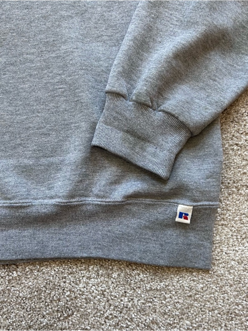 Vintage Youngstown State University Russell Athletic Sweatshirt L Grey 90s YSU - Picture 2 of 6